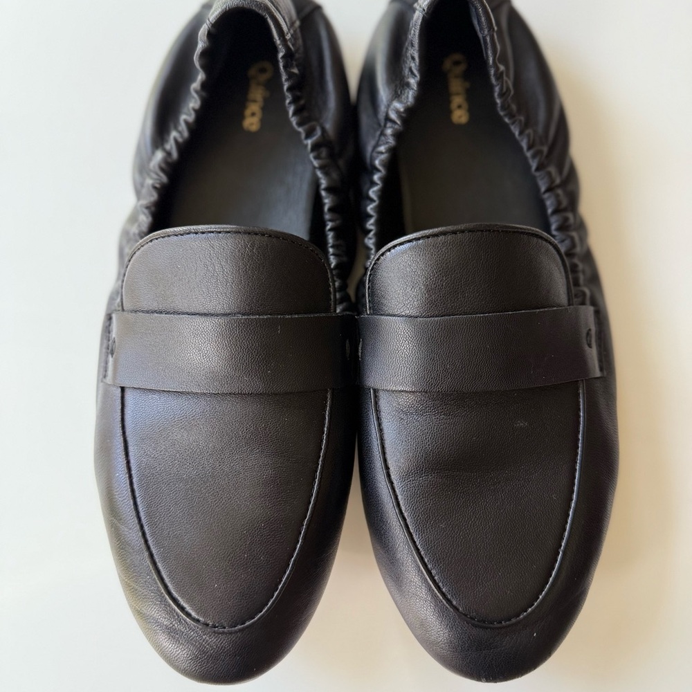 Quince Classic Black Leather Loafers - Picture 5 of 7